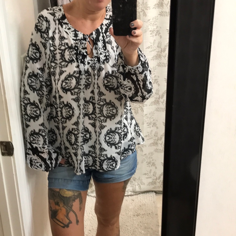 Long sleeve blouse